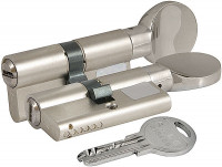 Цилиндровый механизм Kale с вертушкой 164 SM/62 (26+10+26) mm никель 5 кл.    