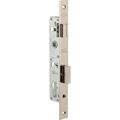 Корпус замка Kale врезного цилиндрового узкопроф.153 (20 mm) w/b (никель)      
