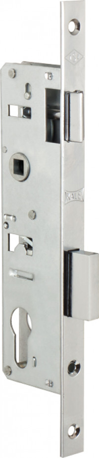 Корпус замка Kale врезного цилиндрового узкопроф.153/P (35 mm) w/b (никель)      