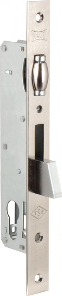 Корпус замка Kale врезного цилиндрового узкопроф.255 (25 mm) w/b (никель)      