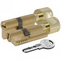 Цилиндровый механизм Kale с вертушкой 164 OBS SCE/80 (30+10+40) mm латунь 5 кл.   