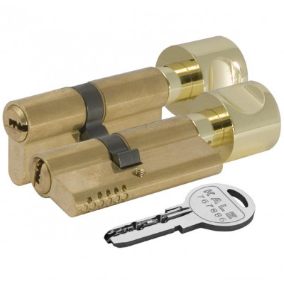 Цилиндровый механизм Kale с вертушкой 164 OBS SCE/80 (30+10+40) mm латунь 5 кл.   
