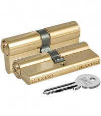 Цилиндровый механизм Kale 164 GN/70 (30+10+30) mm латунь 3 кл.      