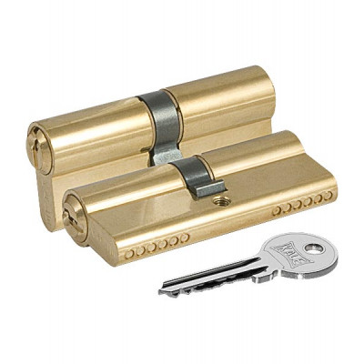 Цилиндровый механизм Kale 164 GN/70 (30+10+30) mm латунь 3 кл.      