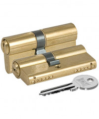 Цилиндровый механизм Kale 164 GN/80 (35+10+35) mm латунь 3 кл.      