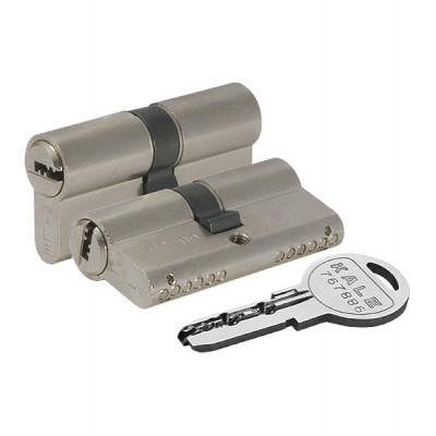 Цилиндровый механизм Kale 164 SN/80 (30+10+40) mm никель 5 кл.      