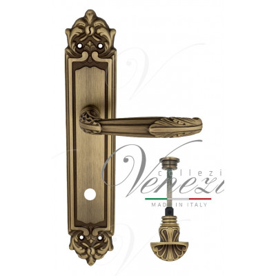 Ручка Venezia ANGELINA WC-4 на планке PL96 матовая бронза