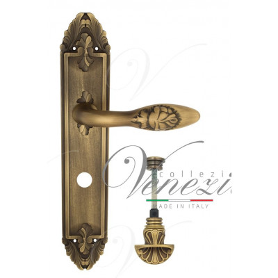 Ручка Venezia CASANOVA WC-4 на планке PL90 матовая бронза