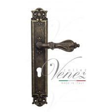 Ручка Venezia FLORENCE CYL на планке PL97 античная бронза