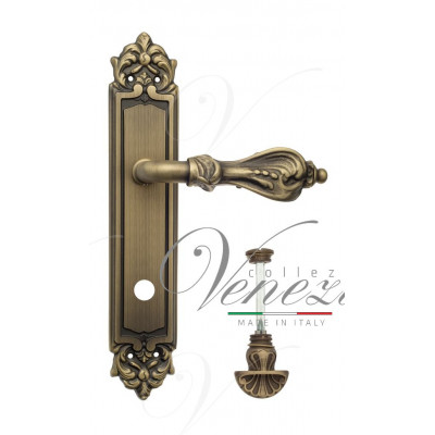 Ручка Venezia FLORENCE WC-4 на планке PL96 матовая бронза
