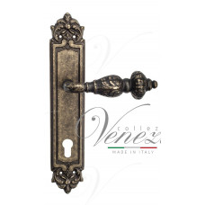 Ручка Venezia LUCRECIA CYL на планке PL96 античная бронза