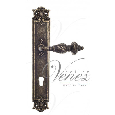 Ручка Venezia LUCRECIA CYL на планке PL97 античная бронза