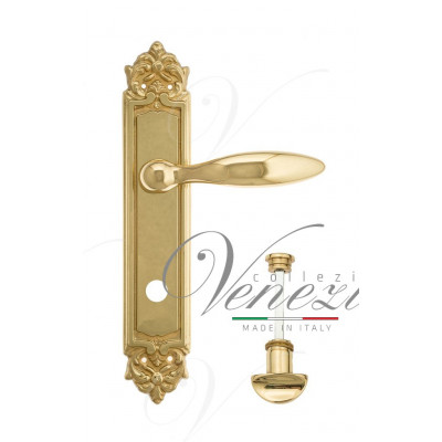 Ручка Venezia MAGGIORE WC-4 на планке PL96 полированная латунь