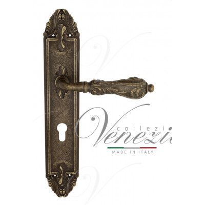 Ручка Venezia MONTE CRISTO CYL на планке PL90 античная бронза