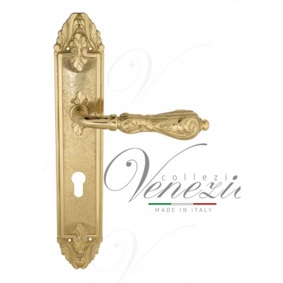 Ручка Venezia MONTE CRISTO CYL на планке PL90 полированная латунь