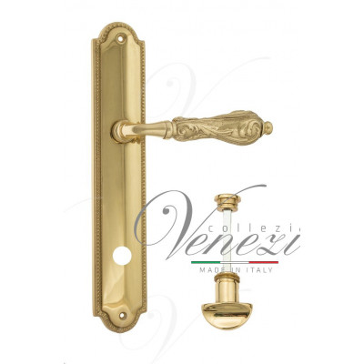 Ручка Venezia MONTE CRISTO WC на планке PL98 полированная латунь