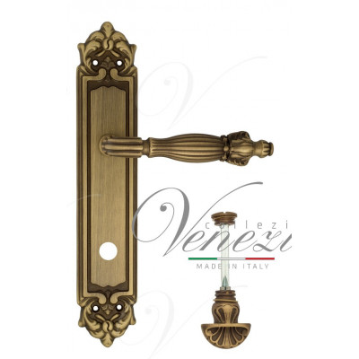 Ручка Venezia OLIMPO WC-4 на планке PL96 матовая бронза