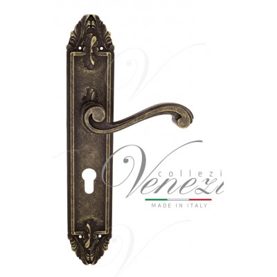 Ручка Venezia VIVALDI CYL на планке PL90 античная бронза