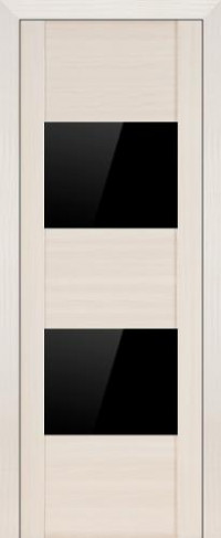 Дверь Profil Doors 21X Эш вайт мелинга, черное стекло