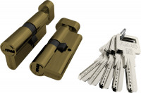 Цилиндровый механизм Fuaro с вертушкой R602/70 mm (30+10+30) AB бронза 5 кл.