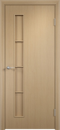 Дверь ламинированная Тип С-14 ДГ, беленый дуб