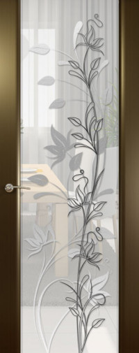 Шторм-3, Венге, Растение-2 с прозрачным стеклом